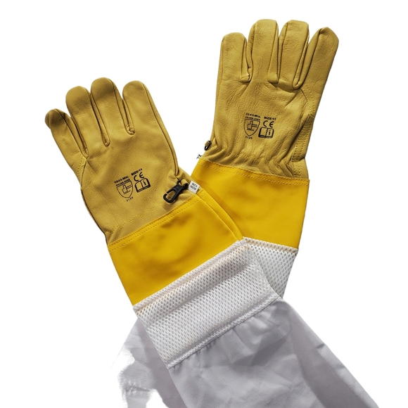 NEW Ventilated Gloves Professional Beekeeping Leather/ Long/Durable Size XL(11) - Picture 5 of 9